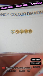 Natural Fancy Color Diamond Deal (0.75 Cts)